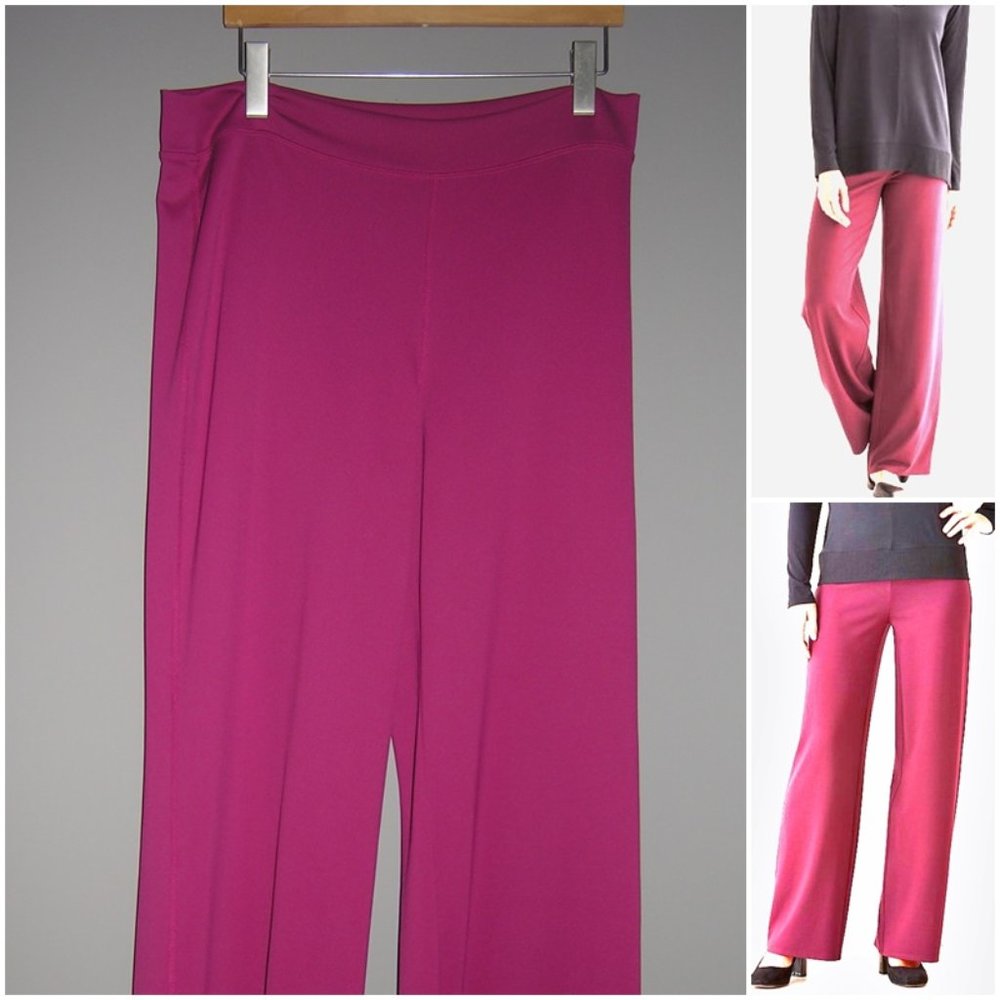 J Jill Wearever Smooth Full Leg Pant soft travel L